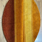 Moderner Gabbeh Teppich handgeknüpft rund ca. 150 cm
