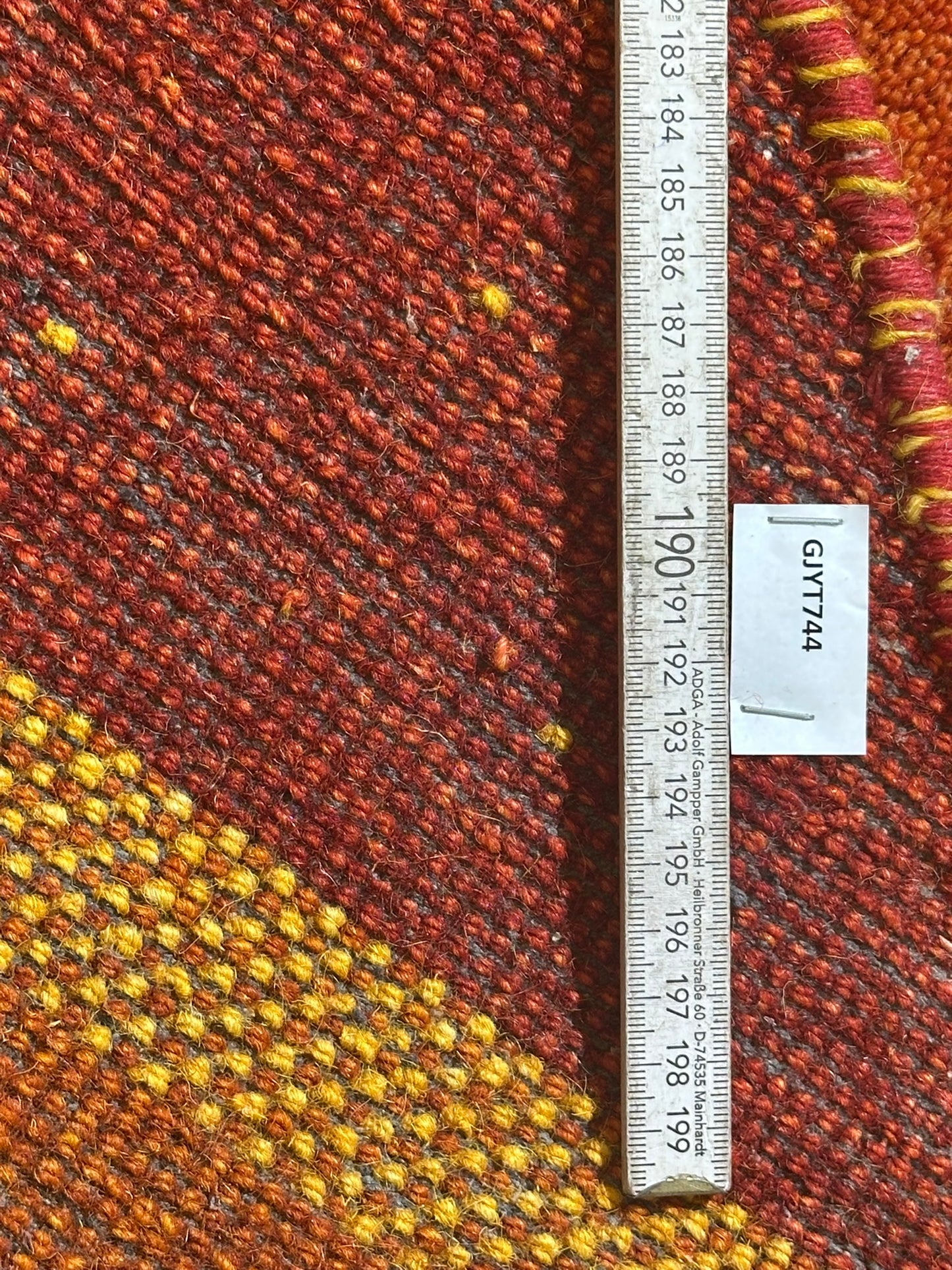 Moderner Gabbeh Teppich handgeknüpft rund ca. 150 cm