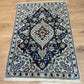 Orientteppich handgeknüpft Nain mit Seide 127x87 cm
