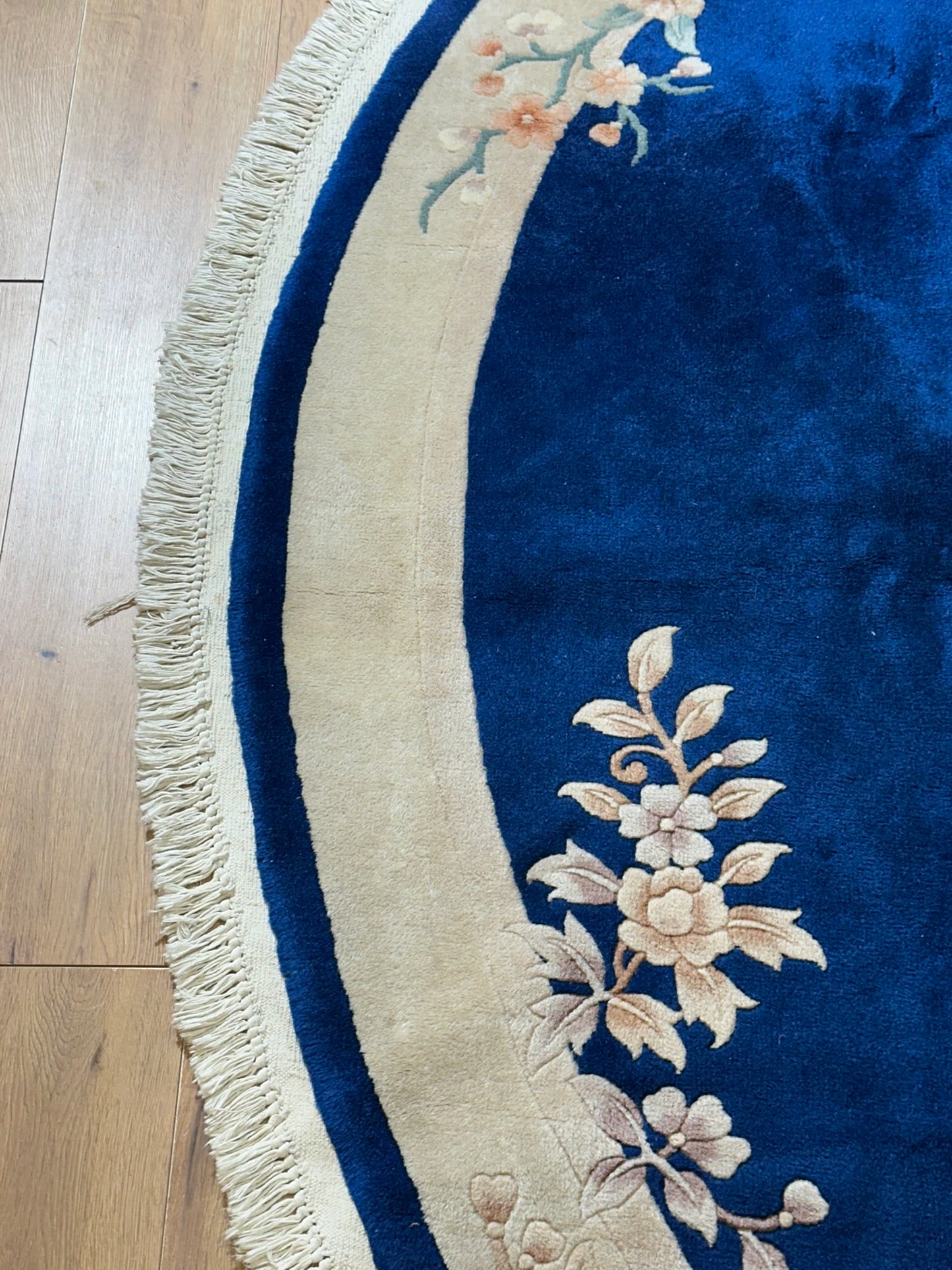 China Art Deco Teppich handgeknüpft oval 195x128 cm