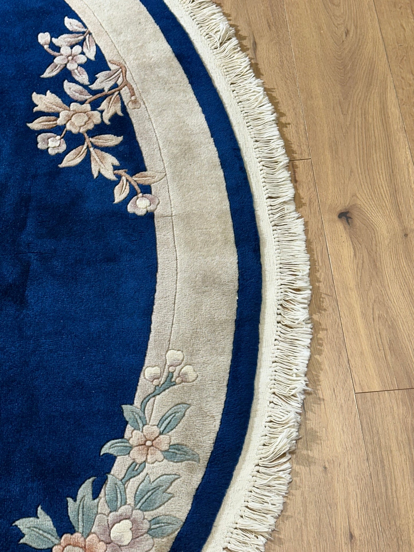 China Art Deco Teppich handgeknüpft oval 195x128 cm