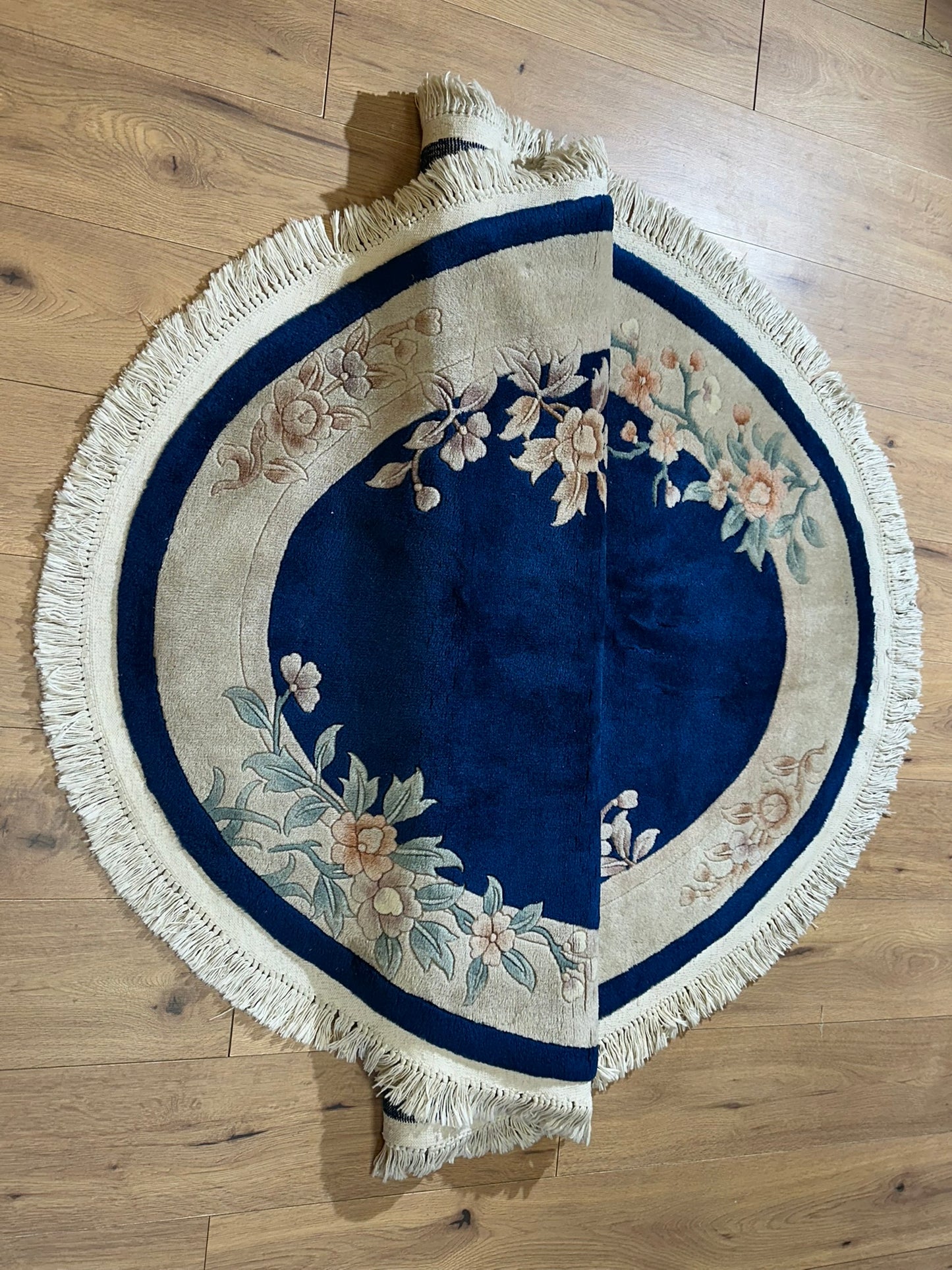 China Art Deco Teppich handgeknüpft oval 195x128 cm