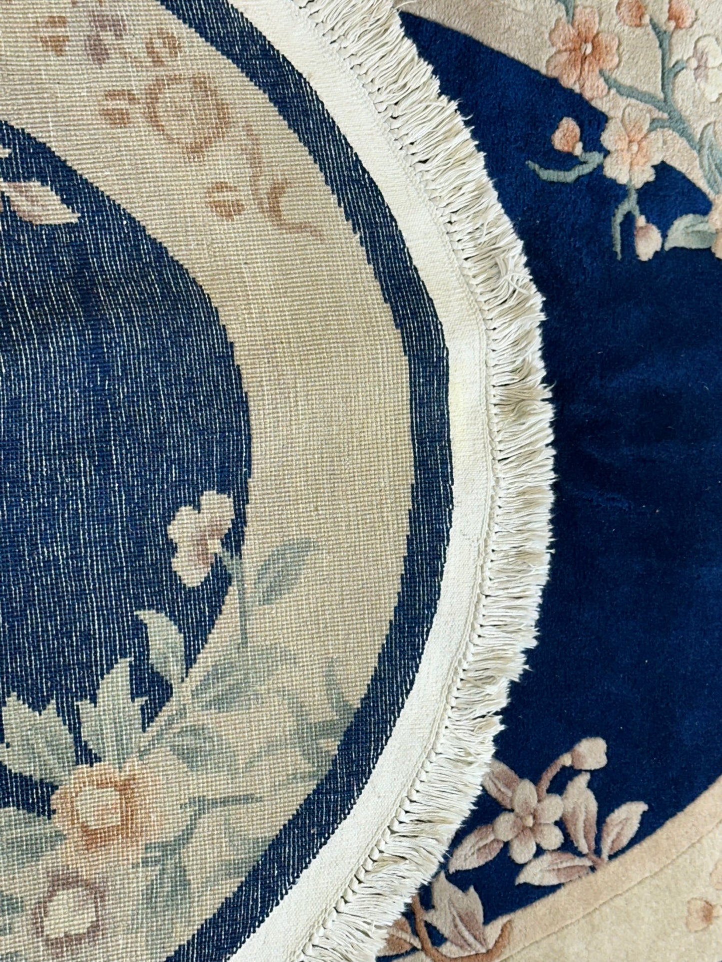 China Art Deco Teppich handgeknüpft oval 195x128 cm