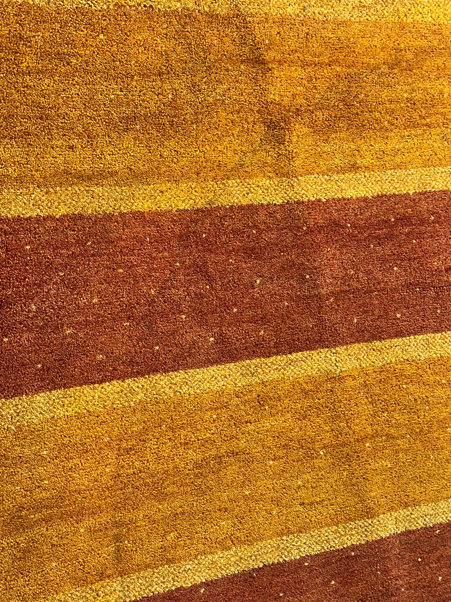 Moderner Gabbeh Teppich handgeknüpft rund ca. 150 cm
