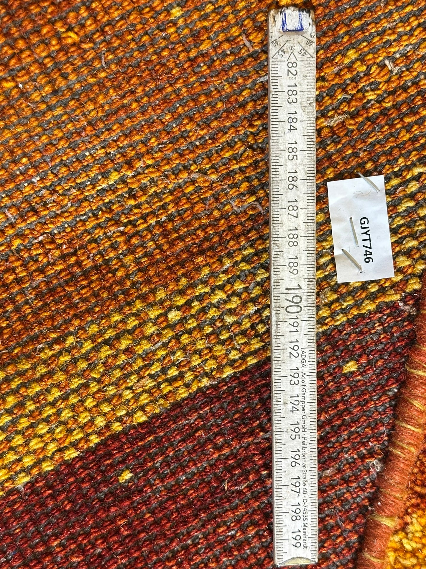 Moderner Gabbeh Teppich handgeknüpft rund ca. 150 cm