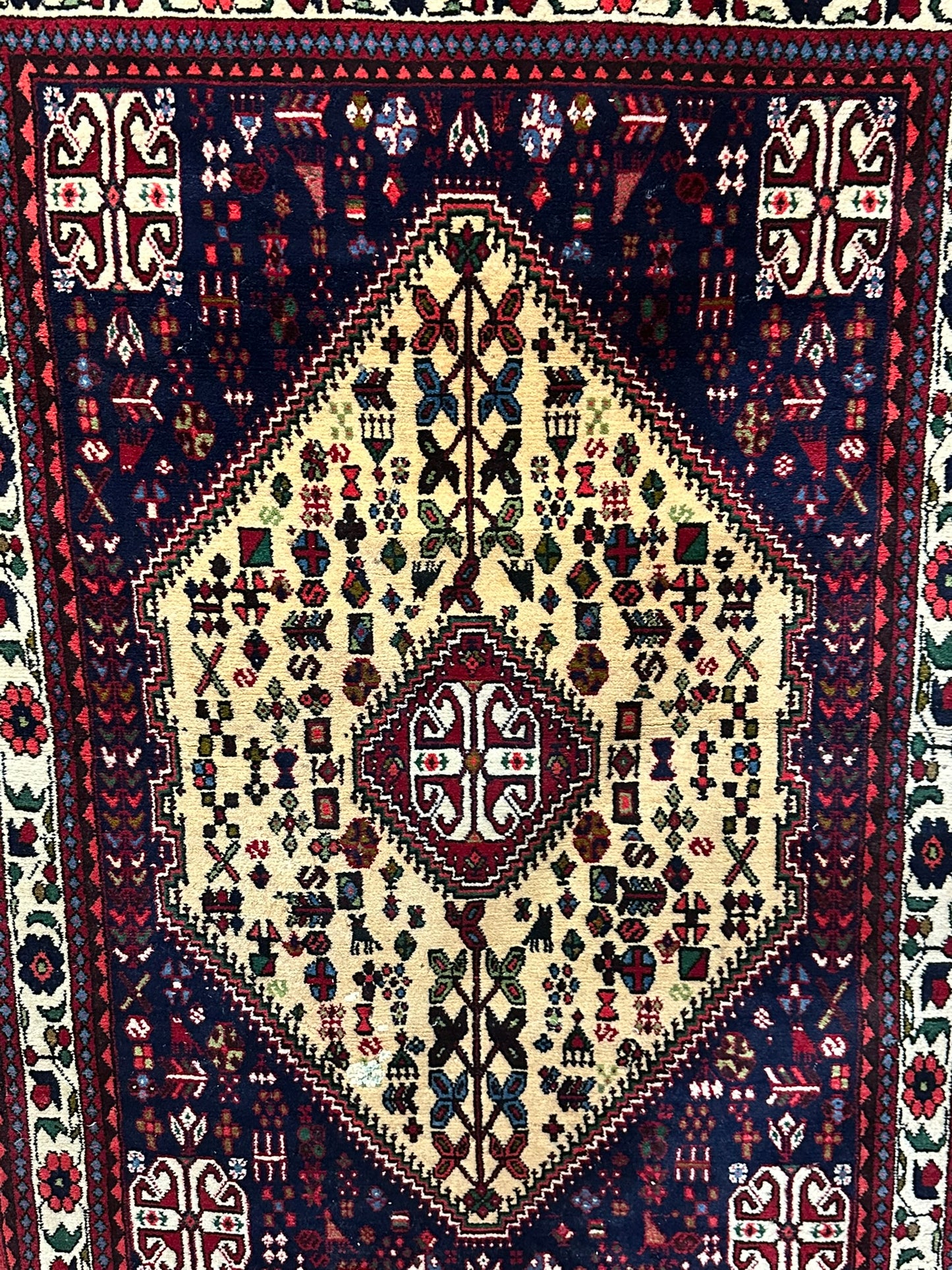 Orientteppich handgeknüpft Abadeeh 155x103 cm