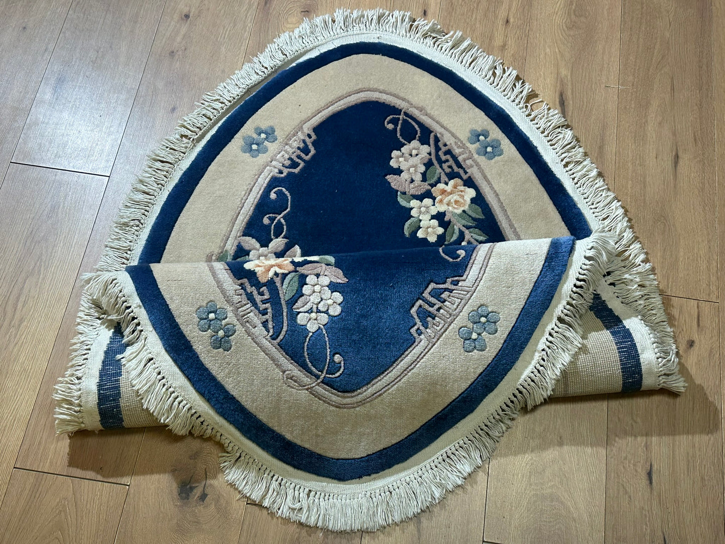 China Art Deco Teppich handgeknüpft oval 160x90 cm