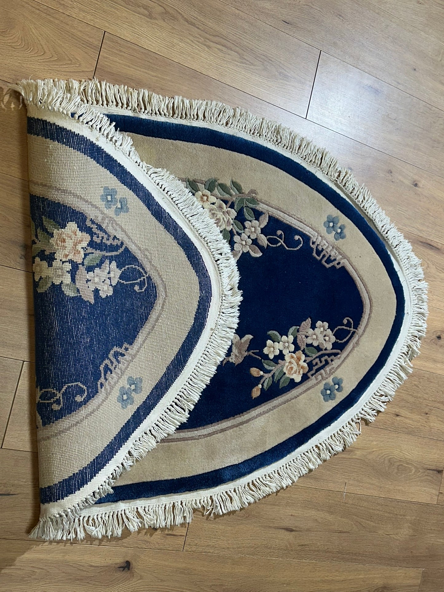 China Art Deco Teppich handgeknüpft oval 160x90 cm