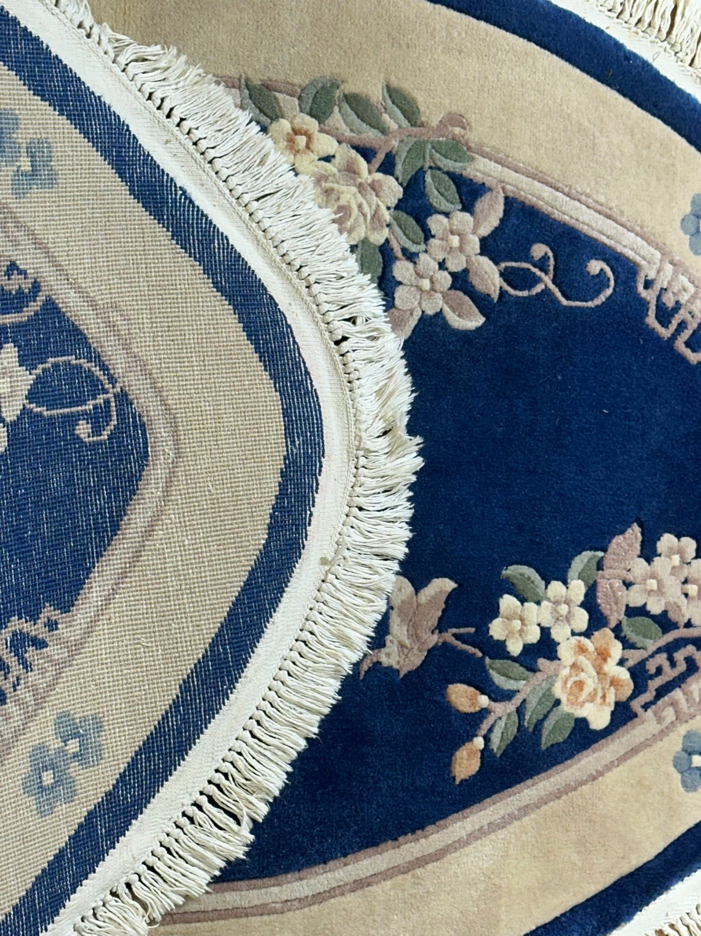 China Art Deco Teppich handgeknüpft oval 160x90 cm
