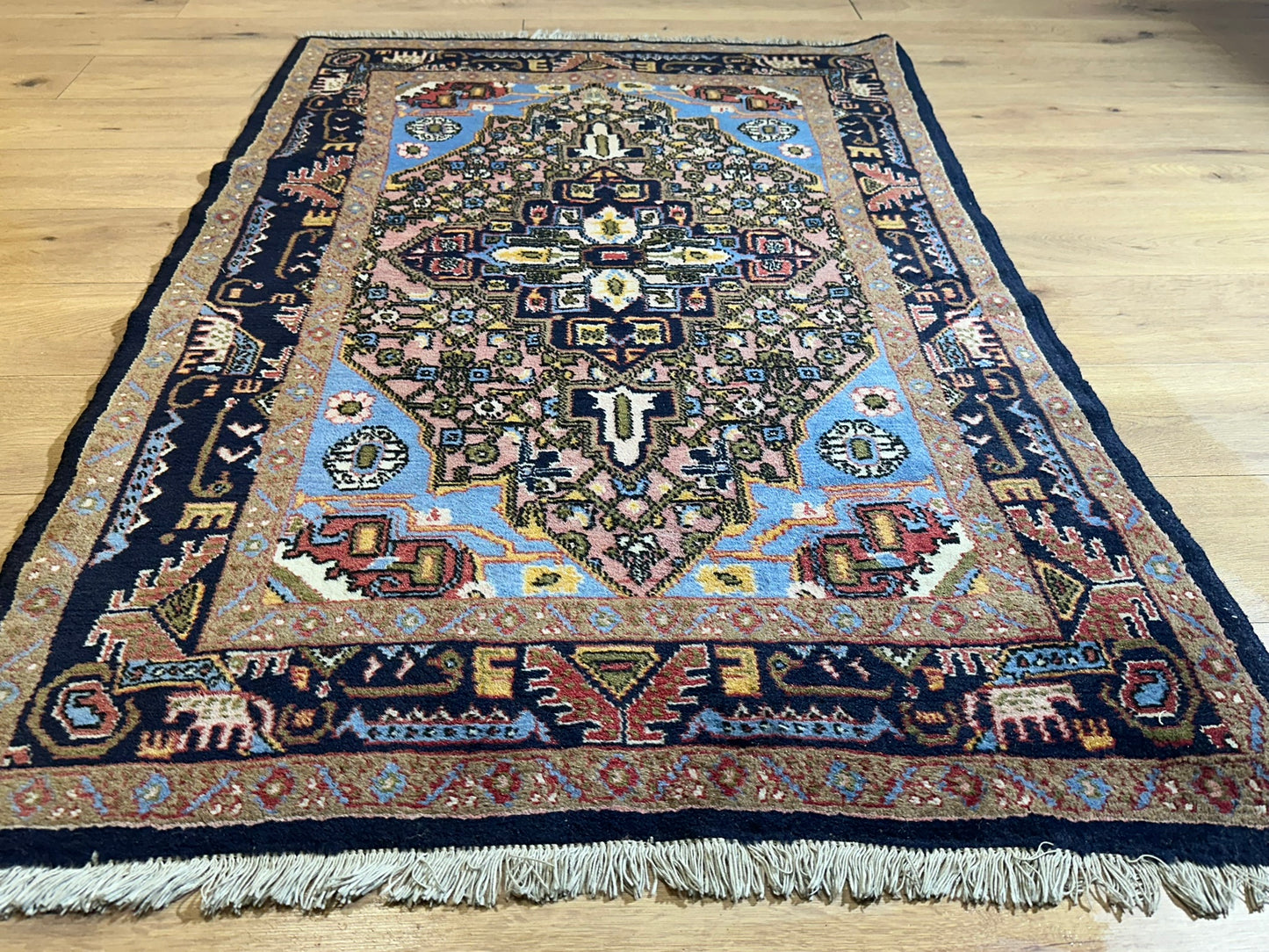 Orientteppich handgeknüpft Hamadan 161x105 cm