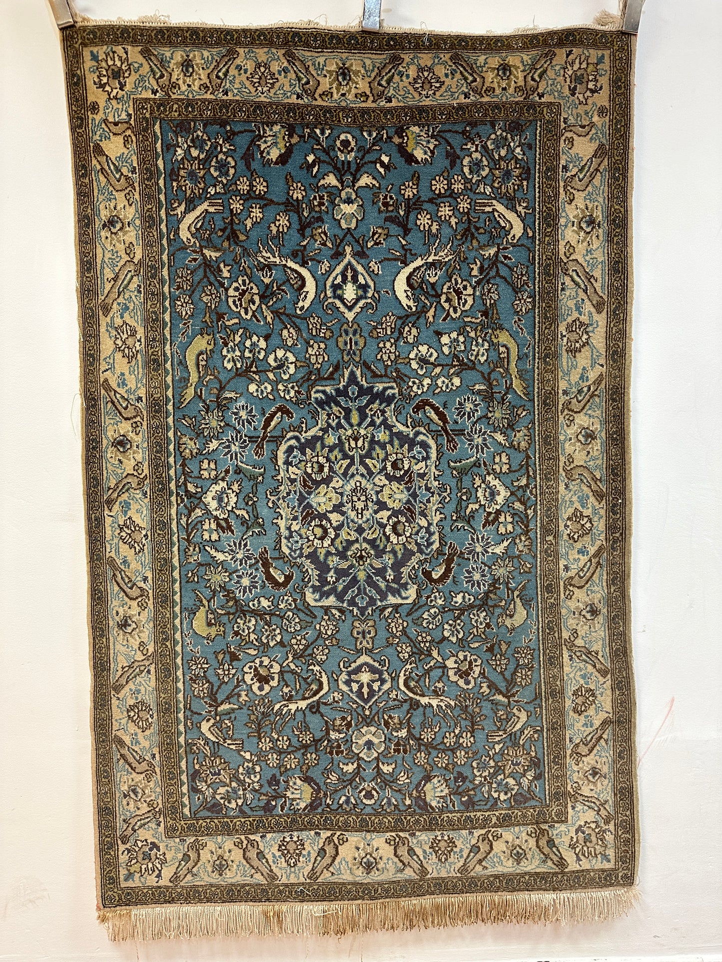 Handgeknüpfter Perser Orientteppich - Ghom, 165x105 cm