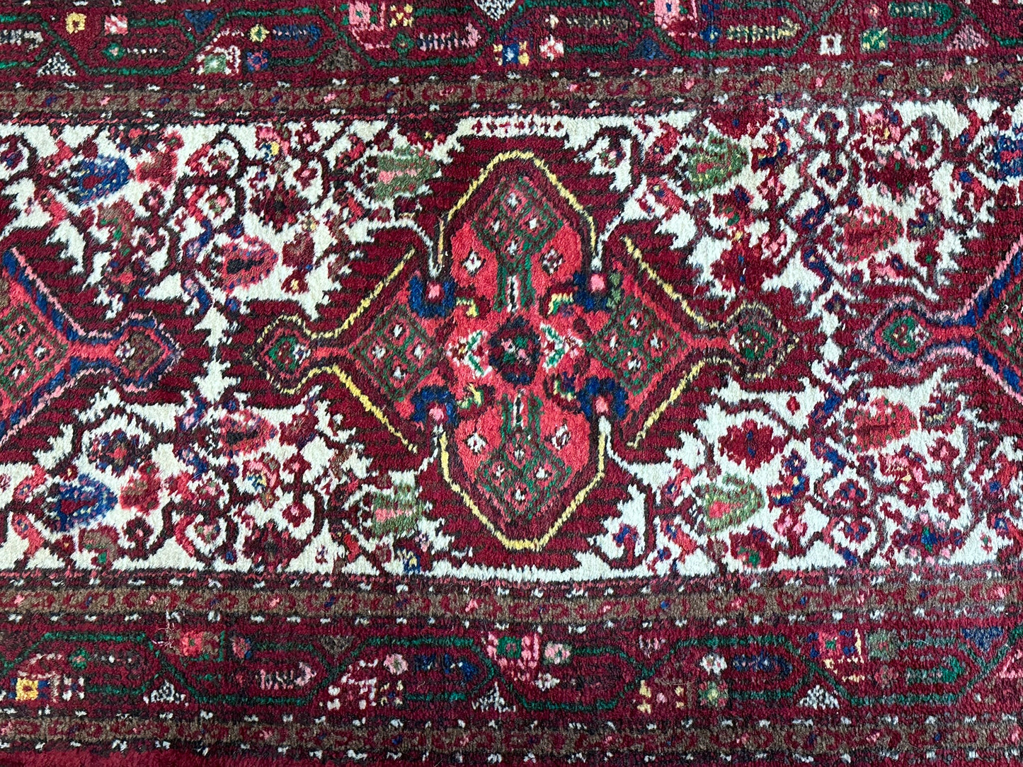 Orientteppich handgeknüpft Hamadan Läufer 256x84 cm