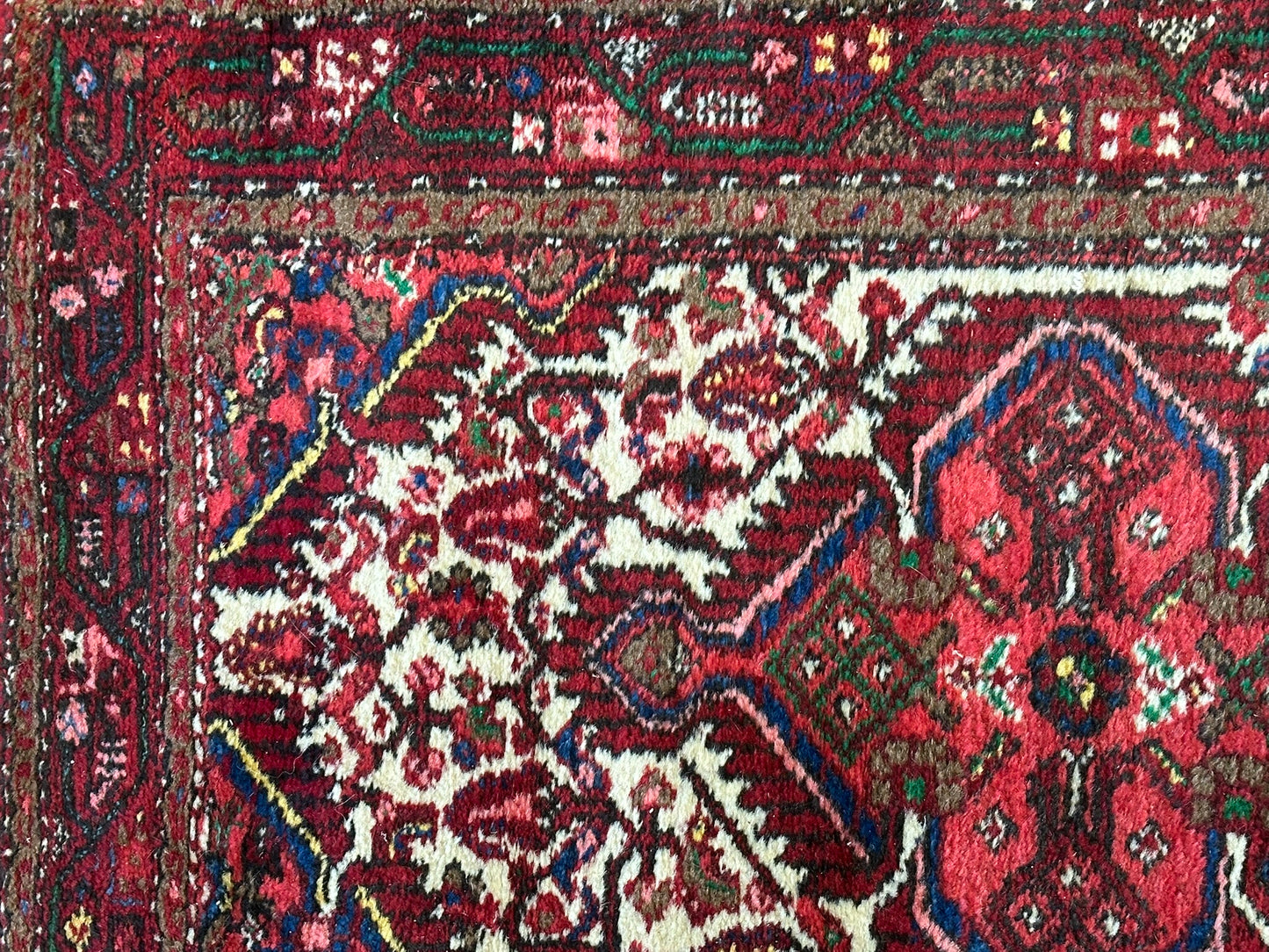 Orientteppich handgeknüpft Hamadan Läufer 256x84 cm