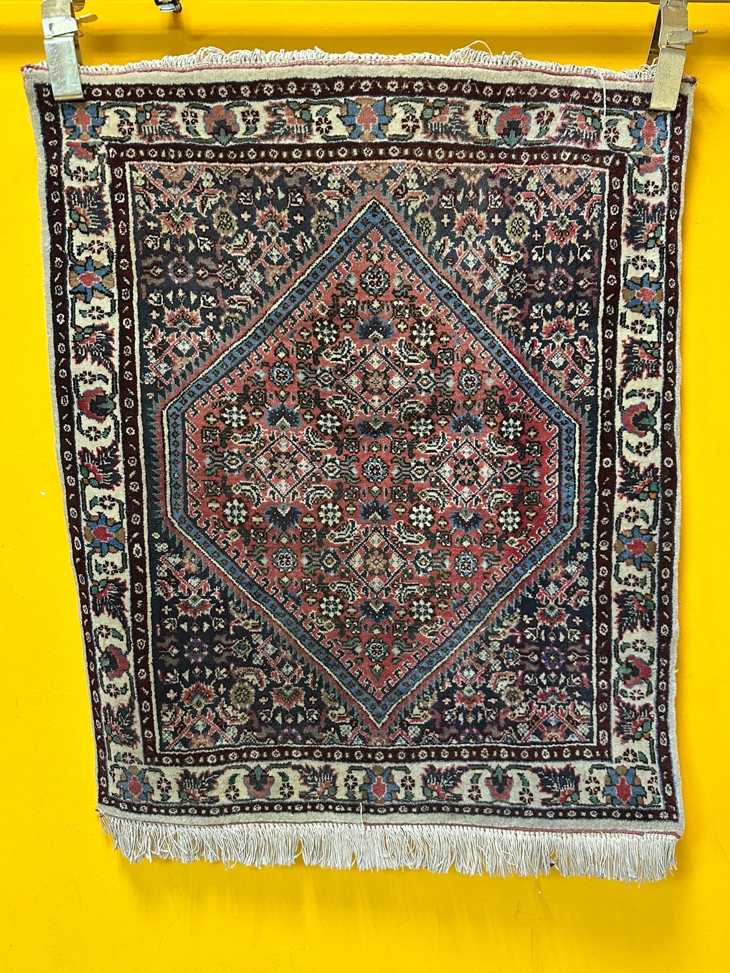 Orientteppich handgeknüpft Bidjar 85x70 cm