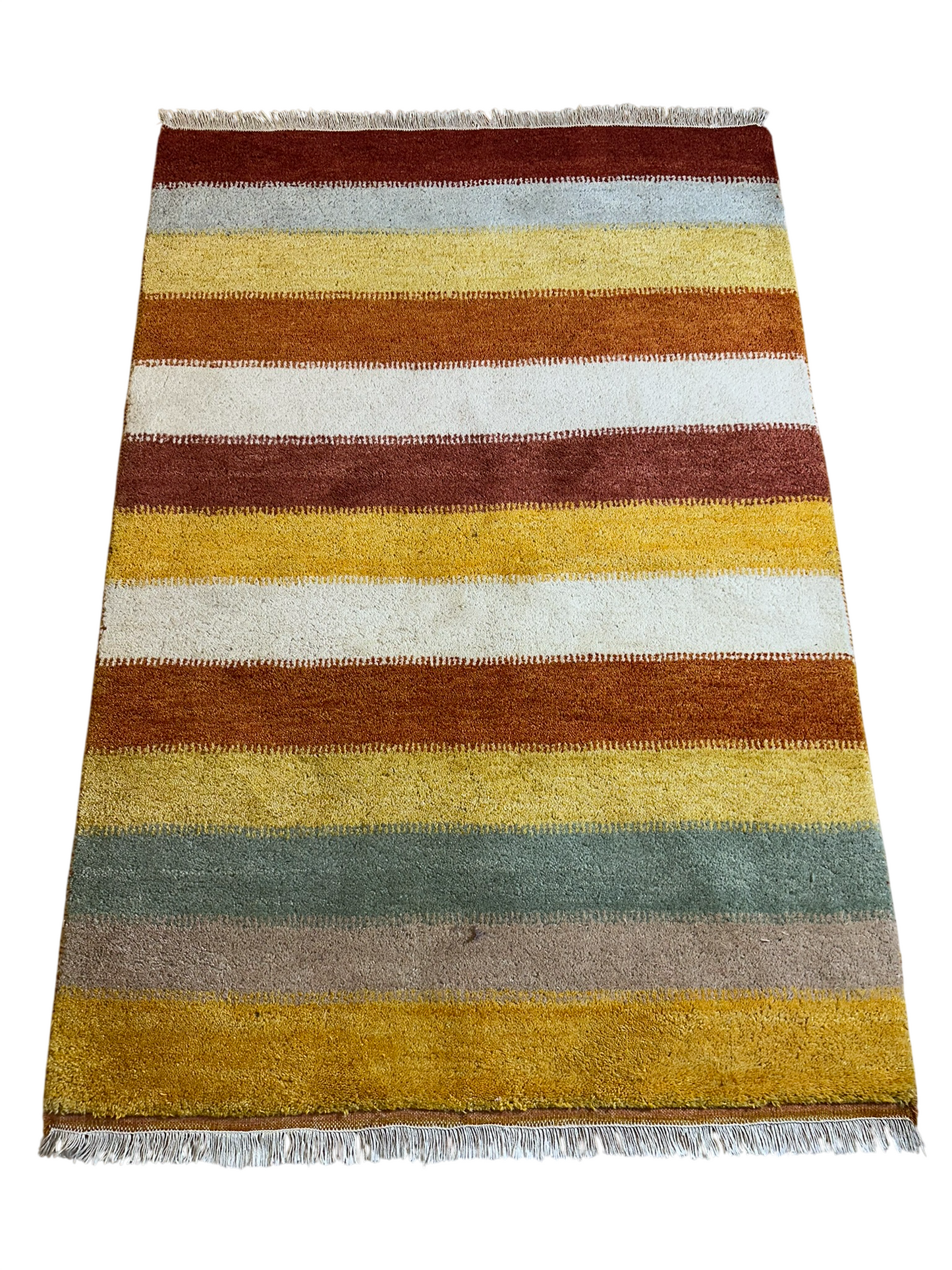 Moderner Gabbeh Teppich handgeknüpft 185x126 cm