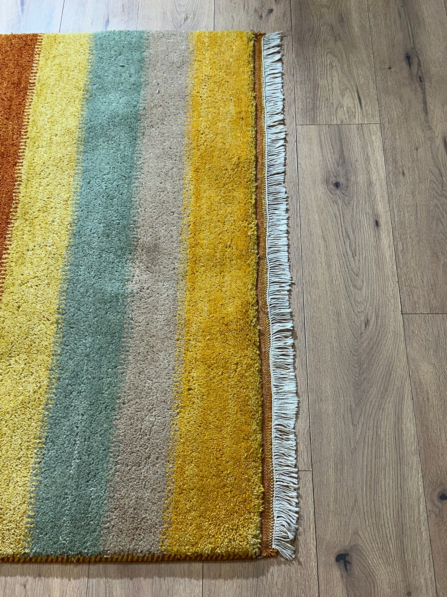Moderner Gabbeh Teppich handgeknüpft 185x126 cm