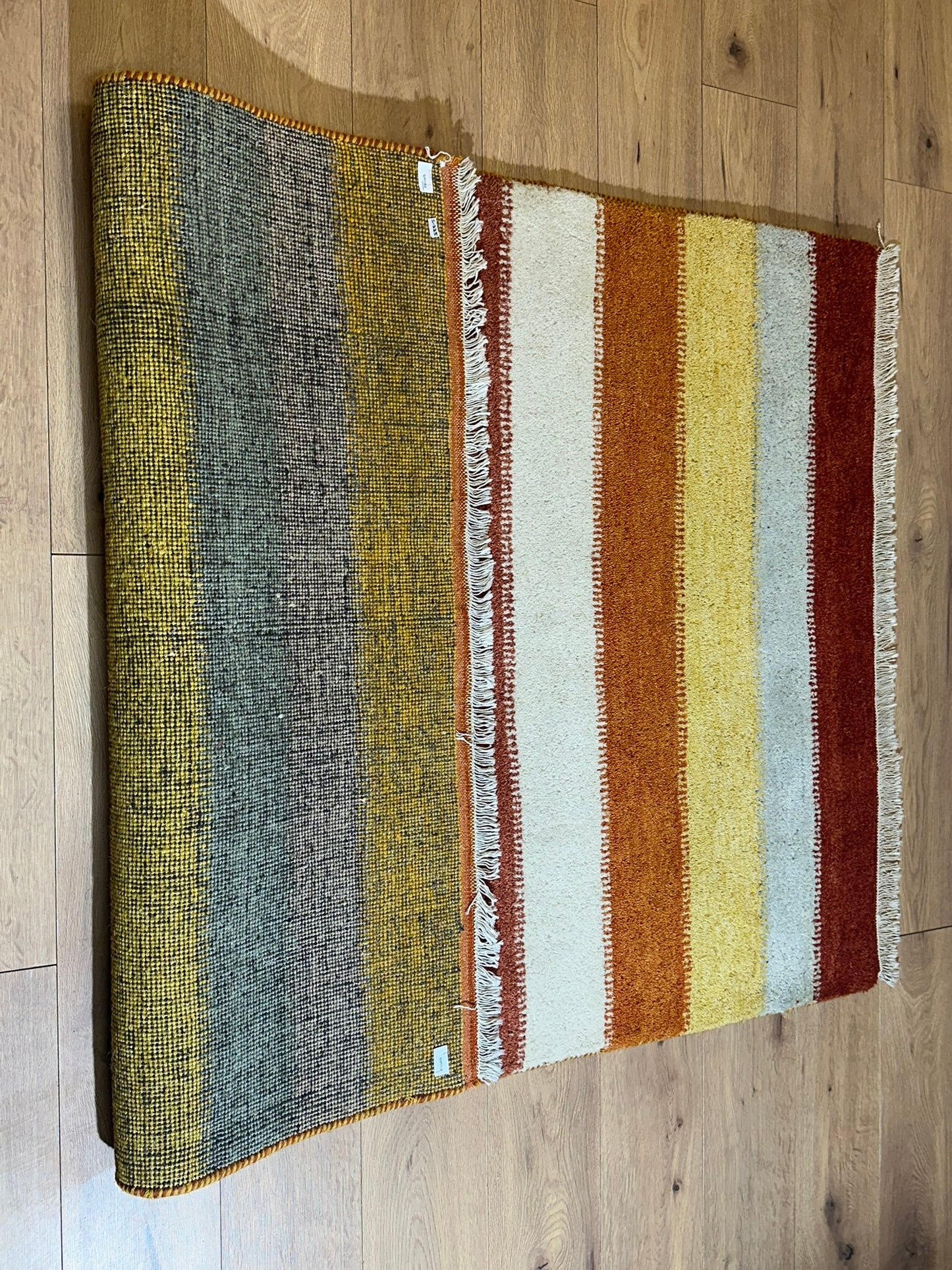 Moderner Gabbeh Teppich handgeknüpft 185x126 cm