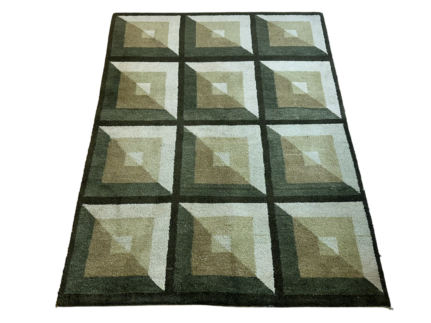Moderner Gabbeh Teppich handgeknüpft 180x135 cm