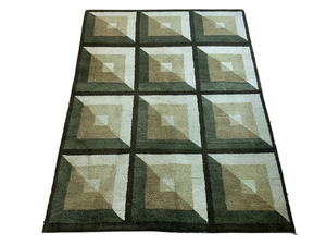 Moderner Gabbeh Teppich handgeknüpft 180x135 cm