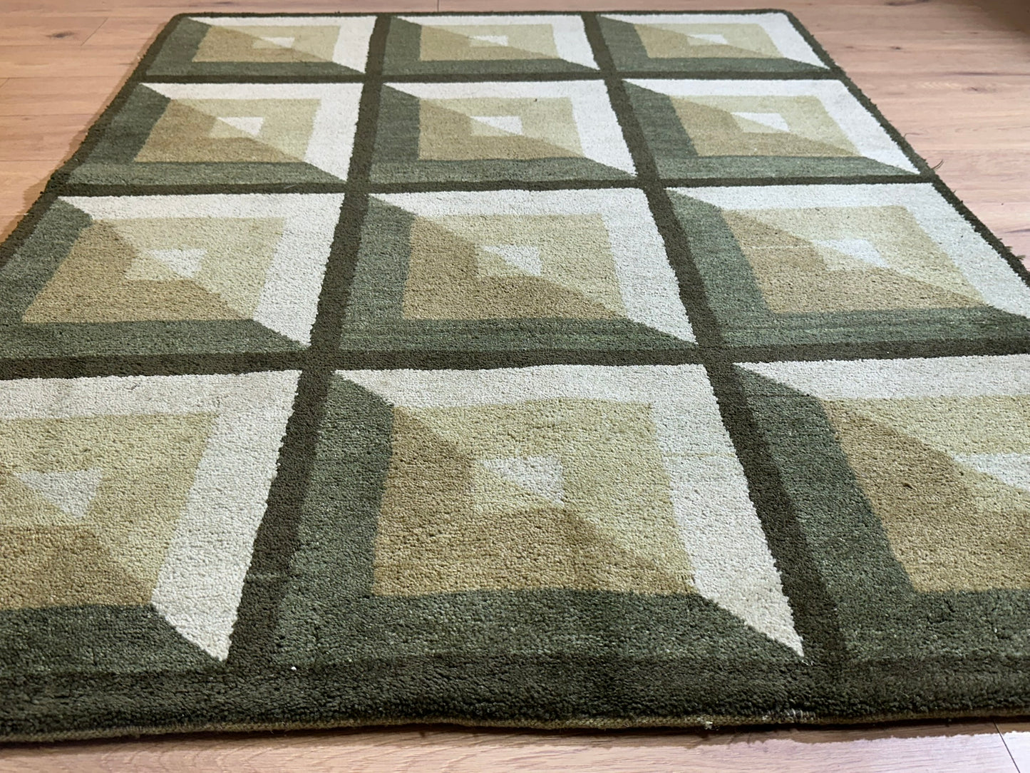 Moderner Gabbeh Teppich handgeknüpft 180x135 cm