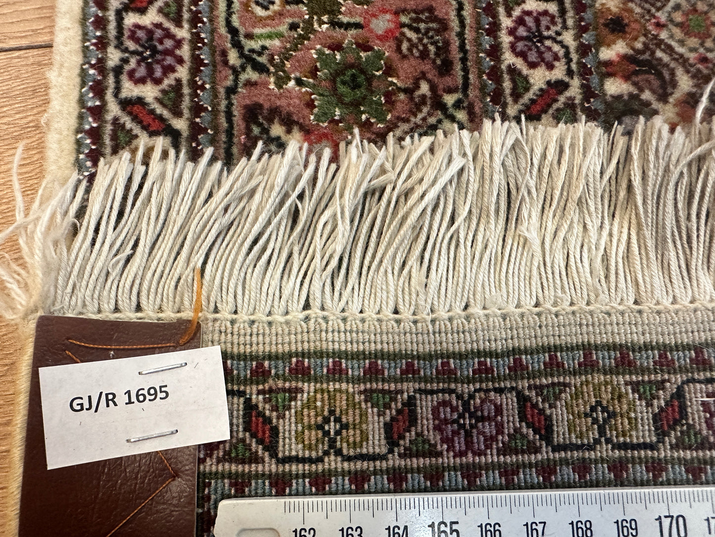 Handgeknüpfter Perser Orientteppich  Täbriz Mahi mit Seide 145x72cm