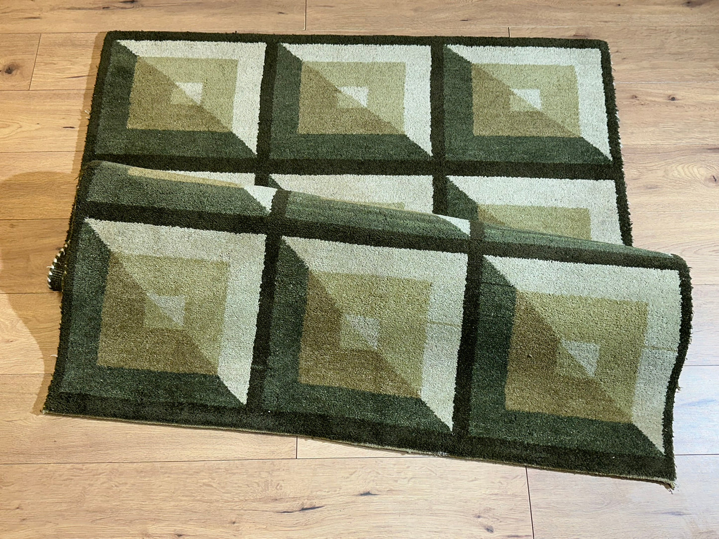 Moderner Gabbeh Teppich handgeknüpft 180x135 cm