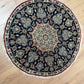 Orientteppich handgeknüpft Nain rund 80 cm