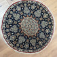 Orientteppich handgeknüpft Nain rund 80 cm
