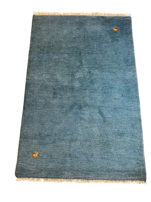 Moderner Gabbeh Teppich handgeknüpft 185x126 cm