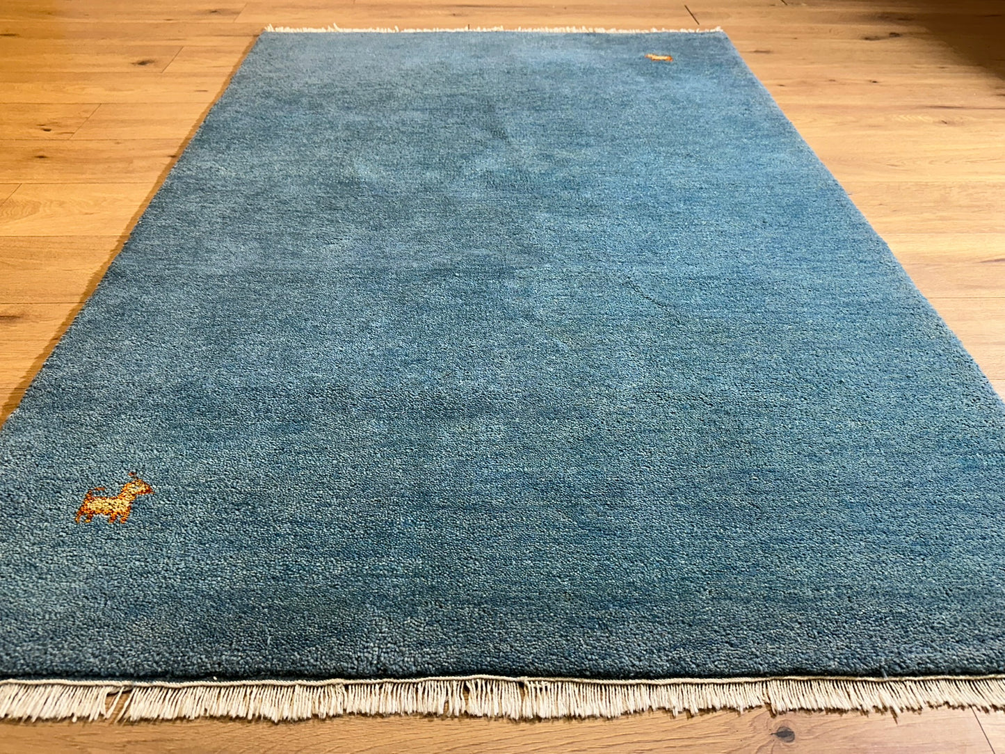 Moderner Gabbeh Teppich handgeknüpft 185x126 cm