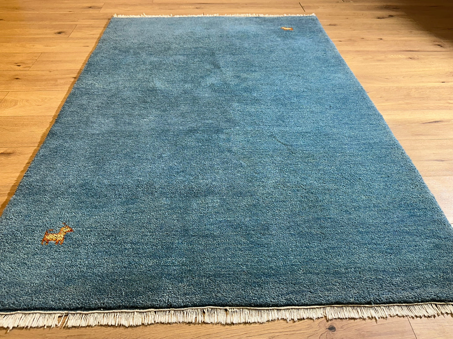 Moderner Gabbeh Teppich handgeknüpft 185x126 cm
