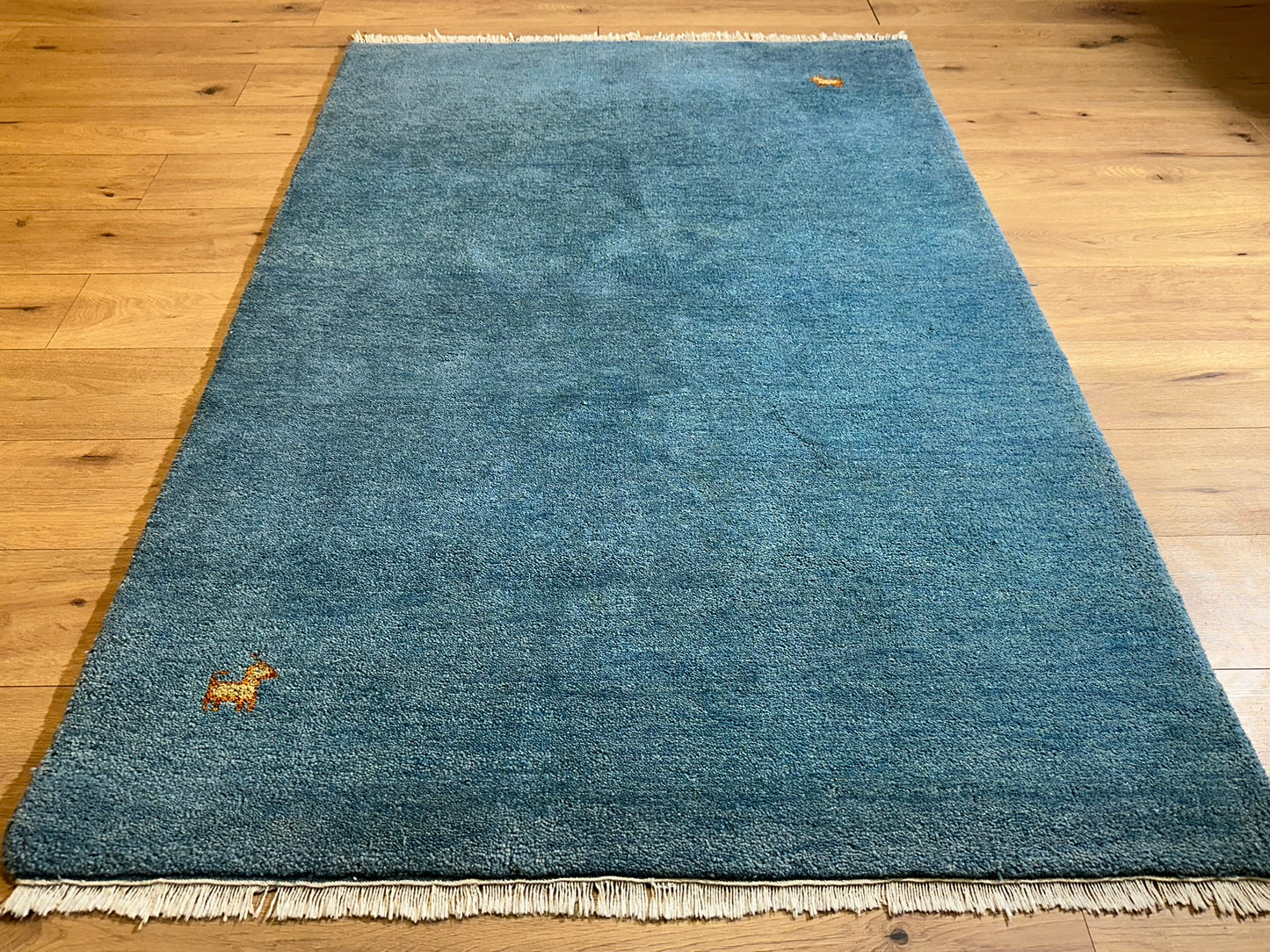 Moderner Gabbeh Teppich handgeknüpft 185x126 cm