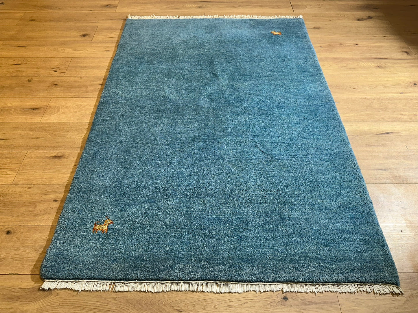 Moderner Gabbeh Teppich handgeknüpft 185x126 cm