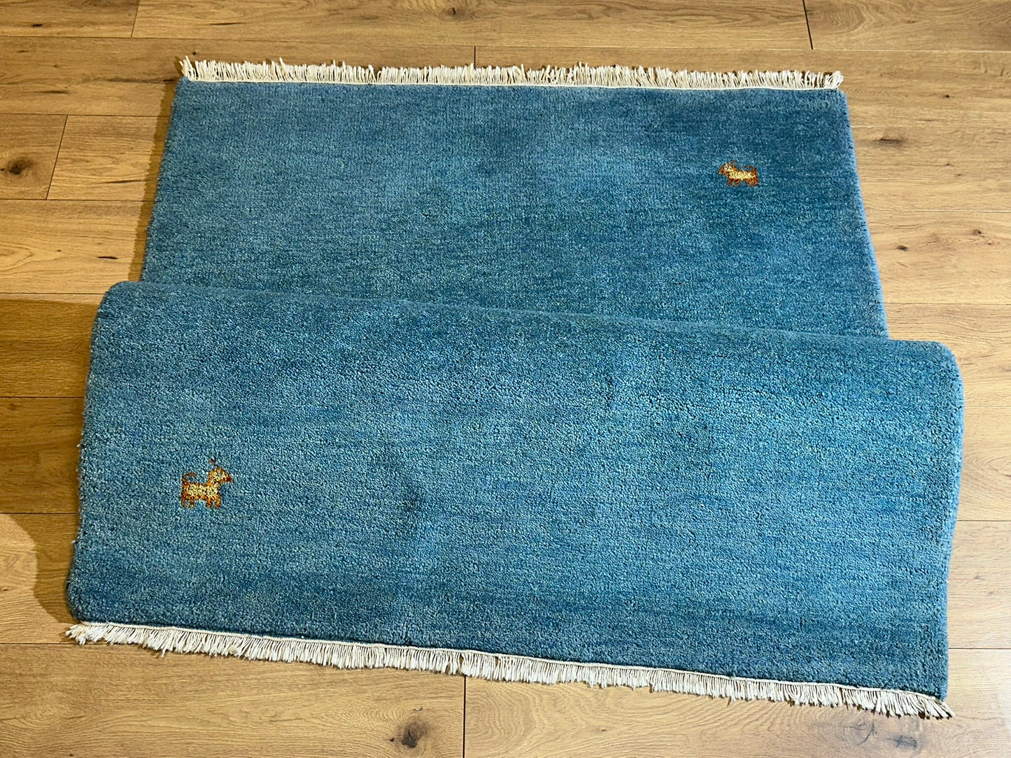 Moderner Gabbeh Teppich handgeknüpft 185x126 cm