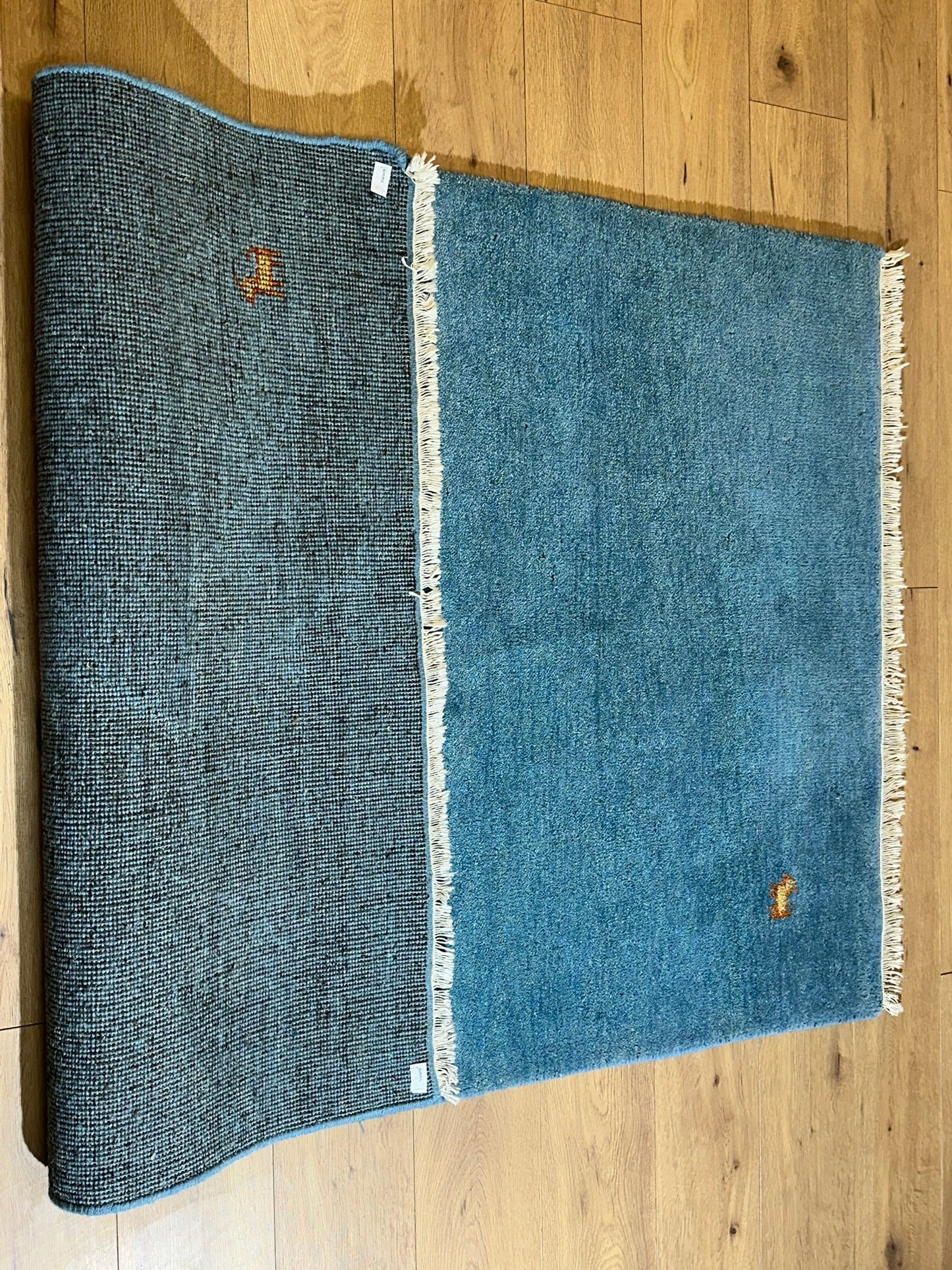 Moderner Gabbeh Teppich handgeknüpft 185x126 cm