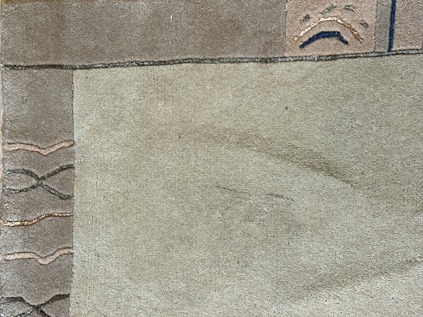 Moderner Gabbeh Teppich handgeknüpft 177x126 cm