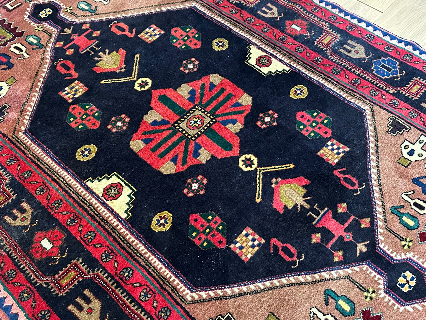 Orientteppich handgeknüpft 245x152 cm Konya Art Deco