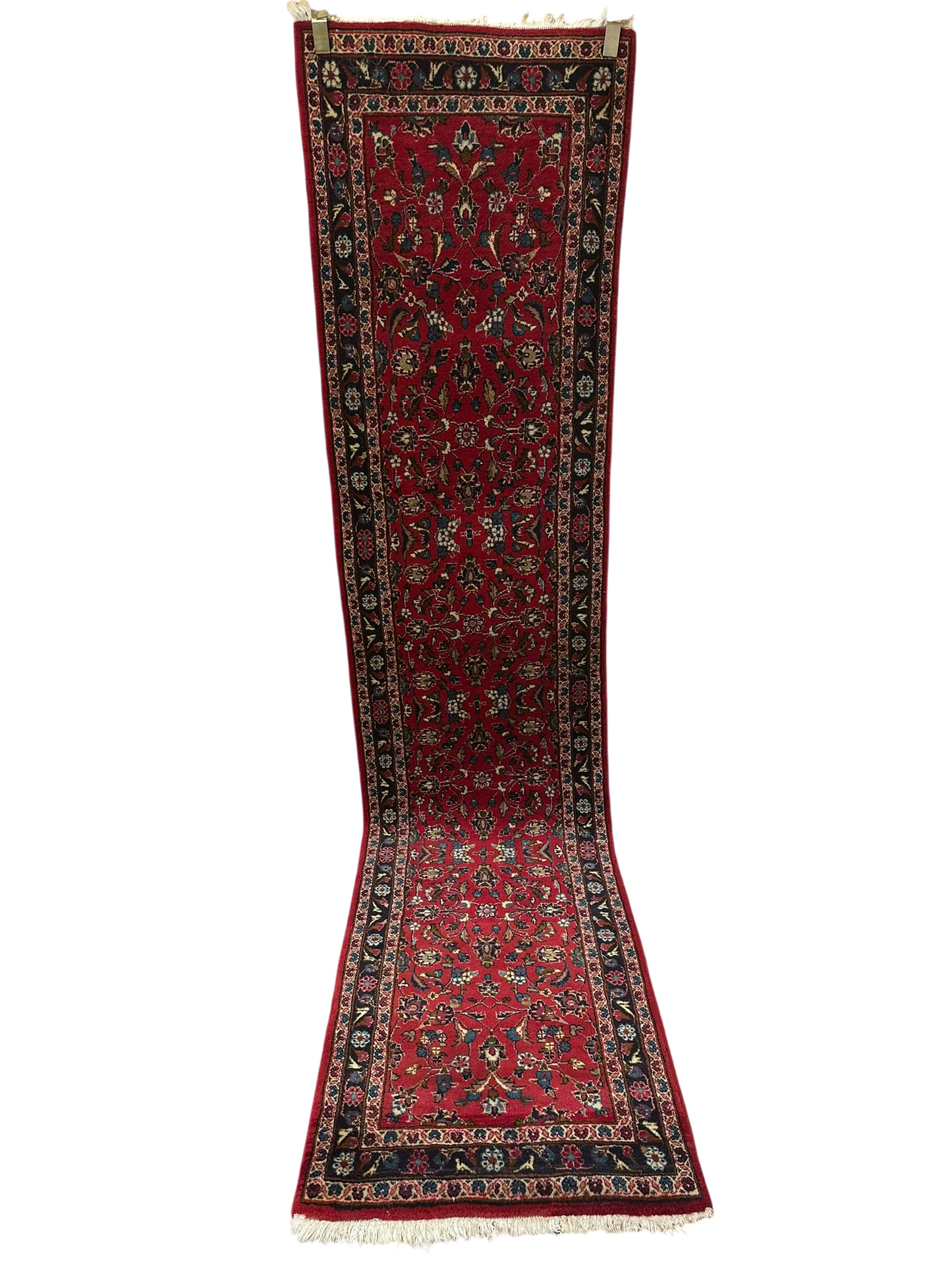 Orientteppich handgeknüpft 306x70 cm Keschan Läufer