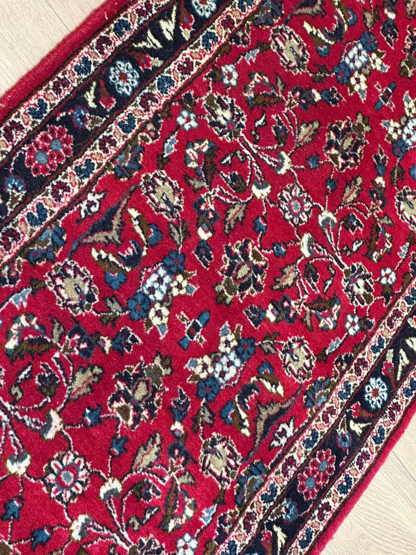 Orientteppich handgeknüpft 306x70 cm Keschan Läufer