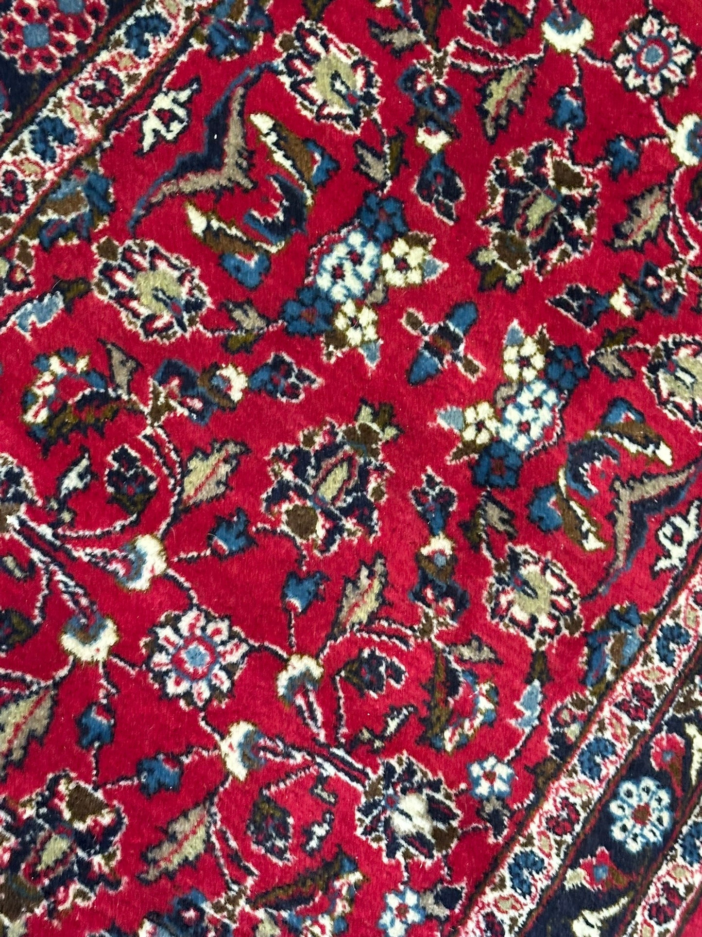 Orientteppich handgeknüpft 306x70 cm Keschan Läufer
