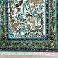 Handgeknüpfter Perserteppich Ghom Seidenteppich Paradies-Muster 120x80cm