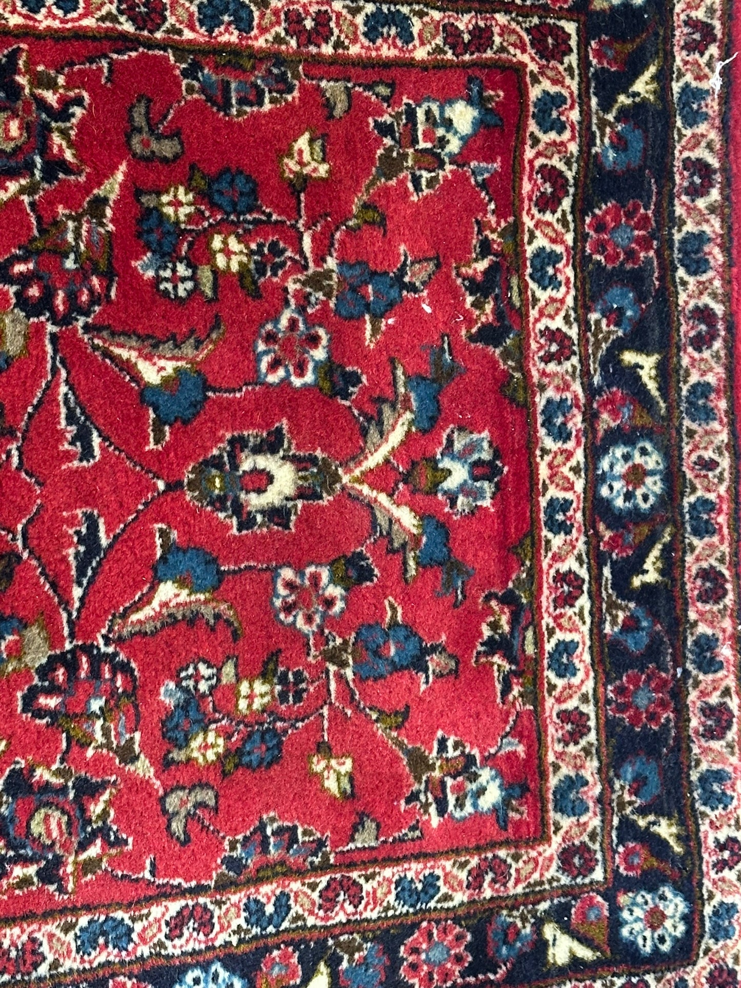 Orientteppich handgeknüpft 306x70 cm Keschan Läufer