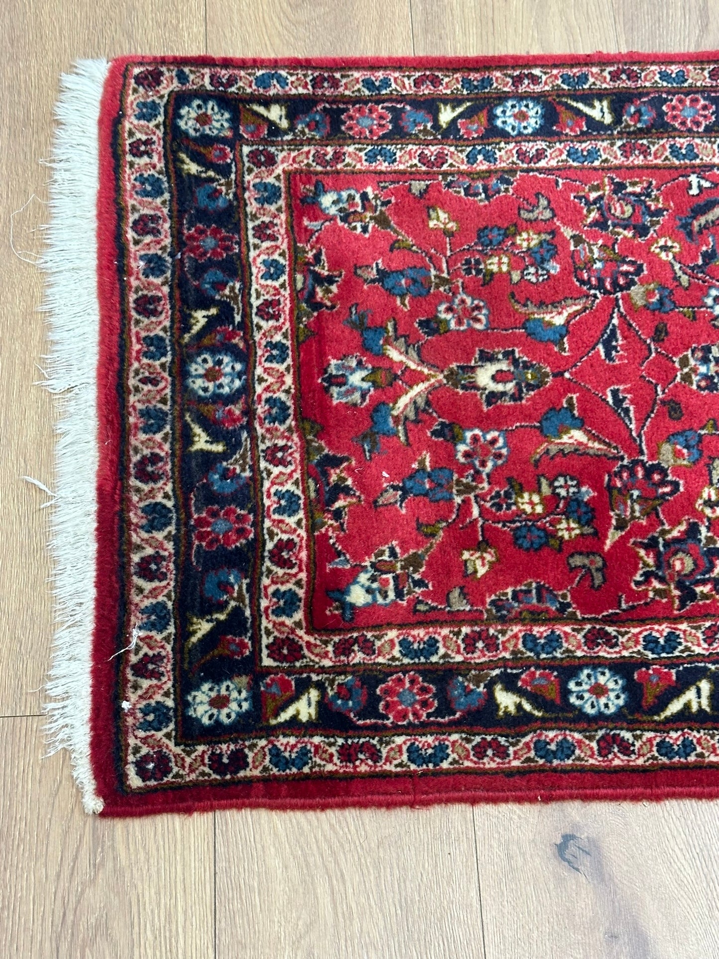 Orientteppich handgeknüpft 306x70 cm Keschan Läufer
