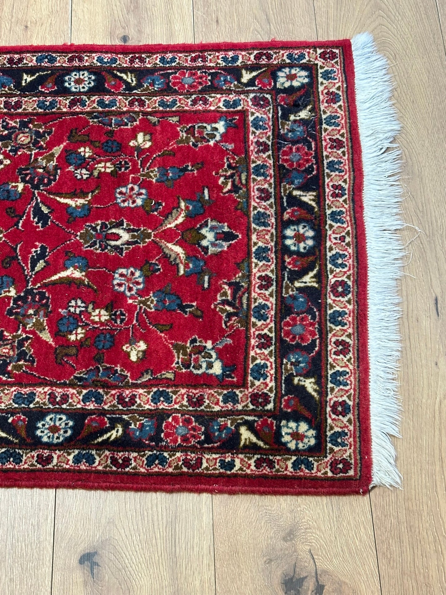 Orientteppich handgeknüpft 306x70 cm Keschan Läufer