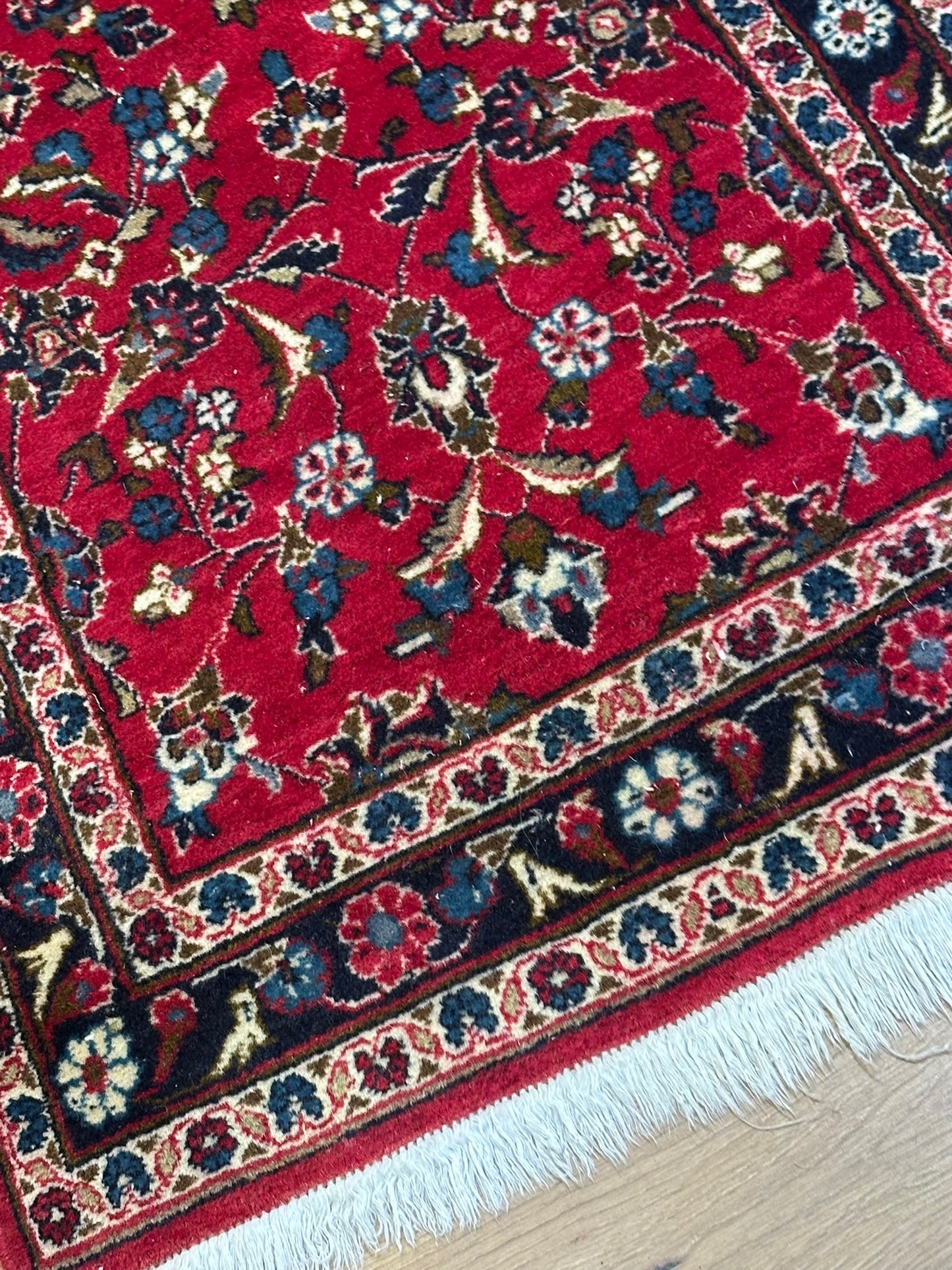 Orientteppich handgeknüpft 306x70 cm Keschan Läufer