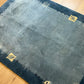 Moderner Gabbeh Teppich handgeknüpft 194x140 cm