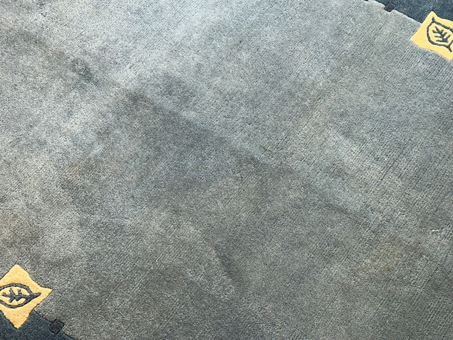 Moderner Gabbeh Teppich handgeknüpft 194x140 cm