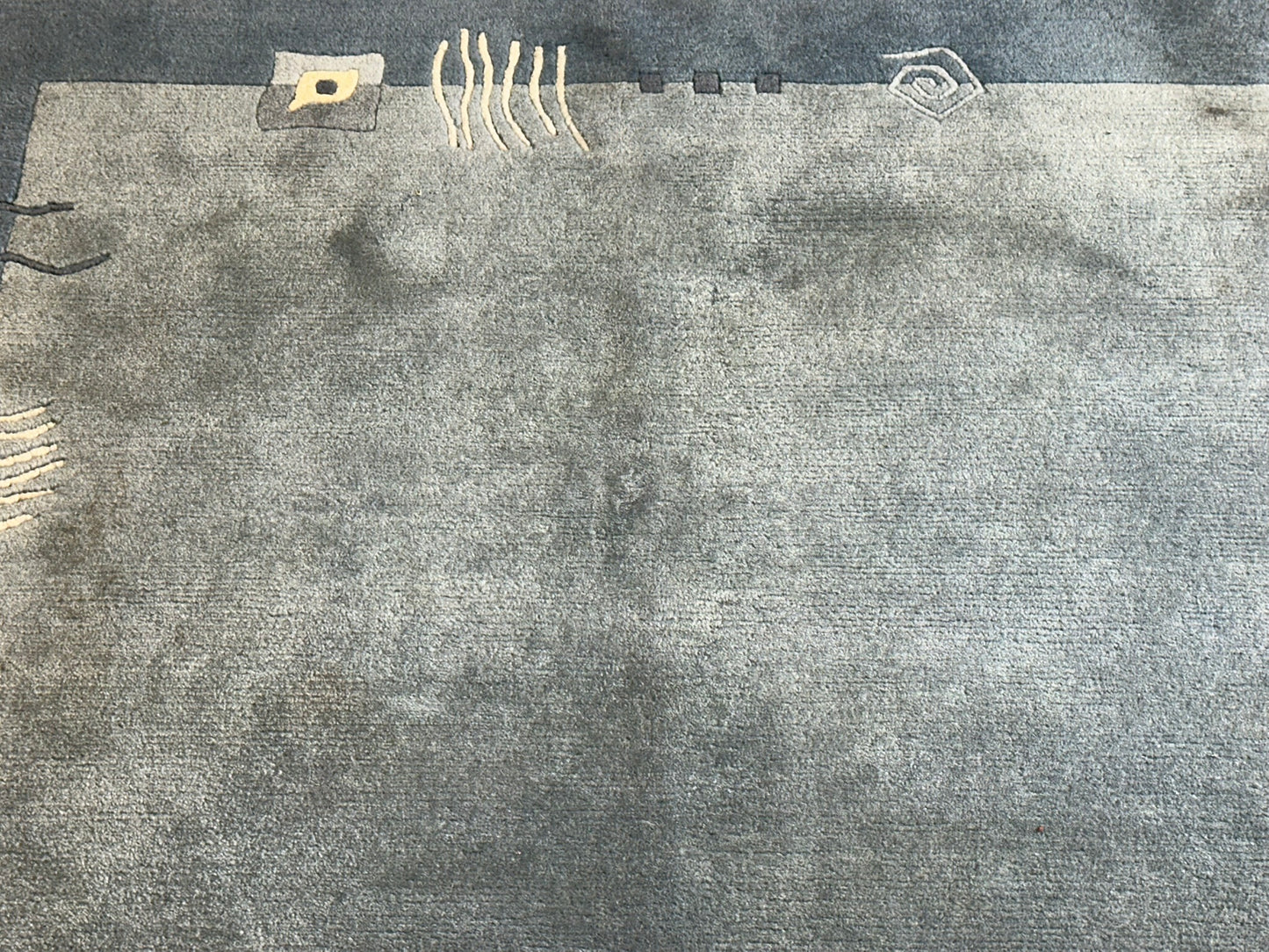 Moderner Gabbeh Teppich handgeknüpft 194x140 cm