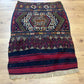 Antik Orientteppich handgeknüpft Kelim naturfarben 102x72 cm