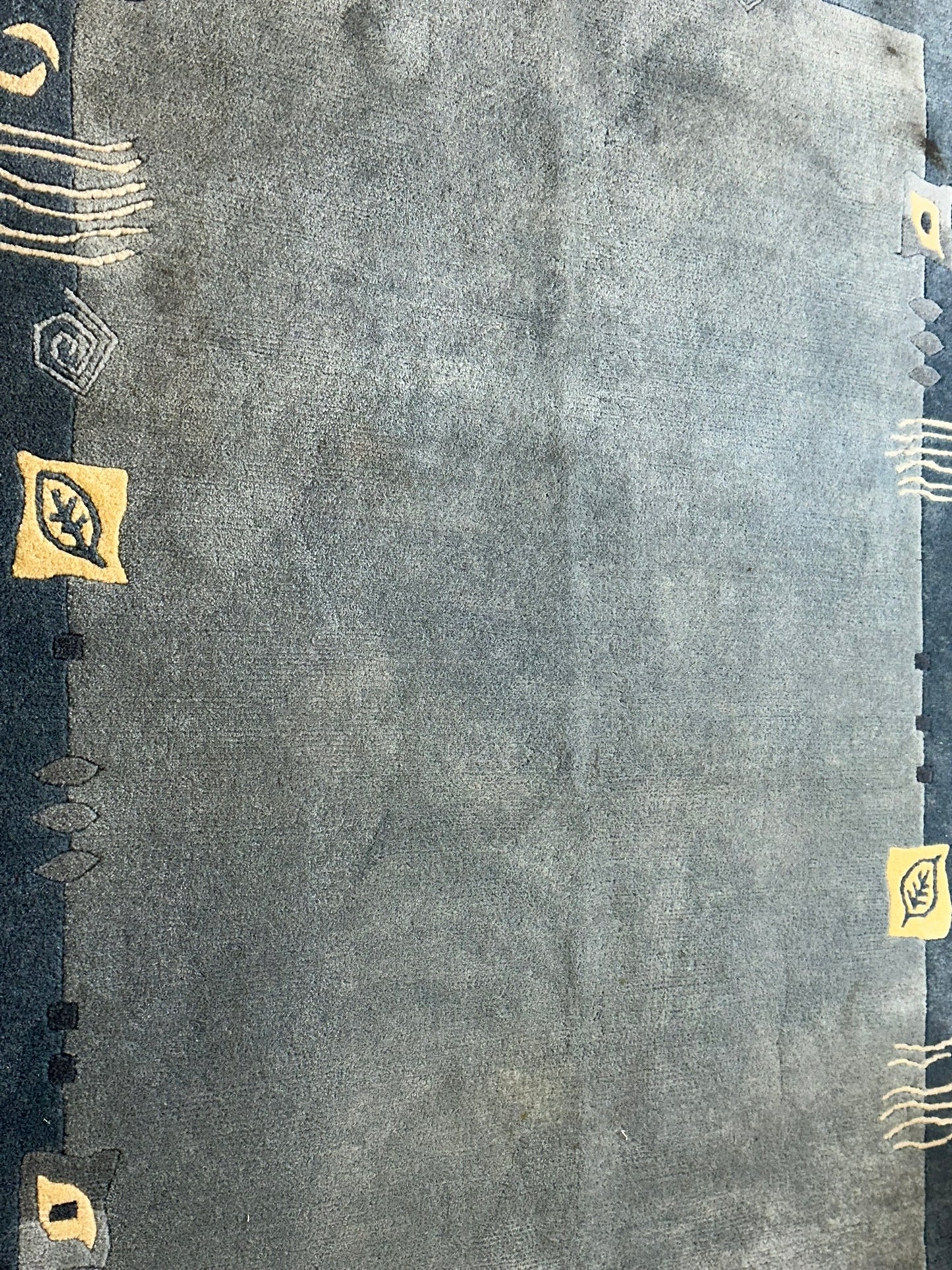 Moderner Gabbeh Teppich handgeknüpft 194x140 cm